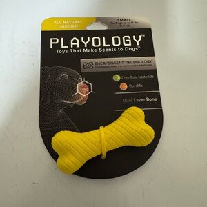 Playology Yellow Dog Bone Toy